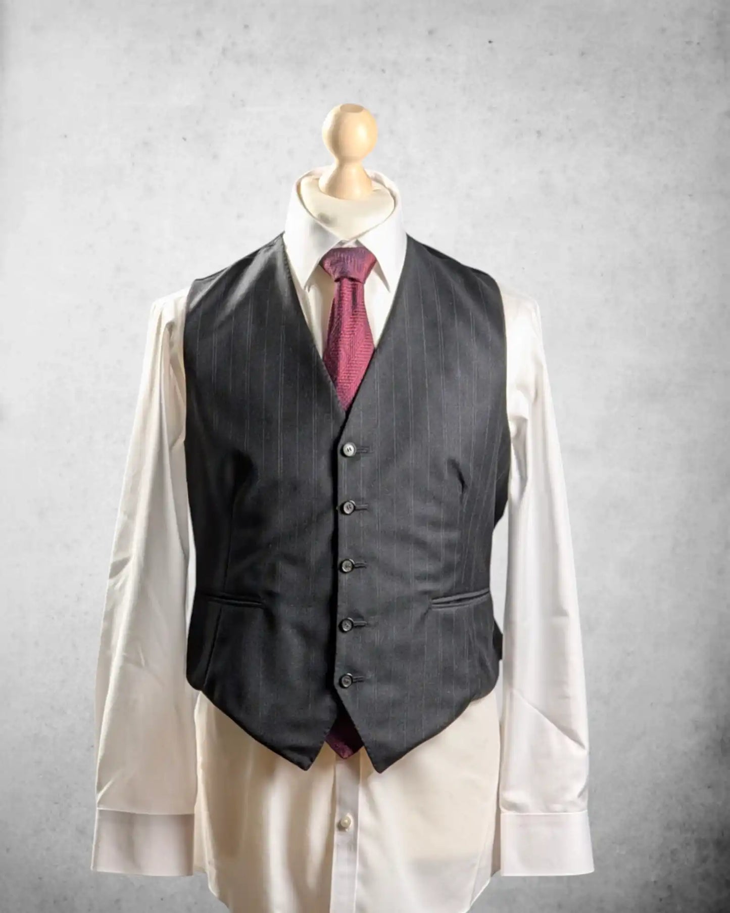 Nadelstreifenweste für Herren im Peaky Blinders Stil