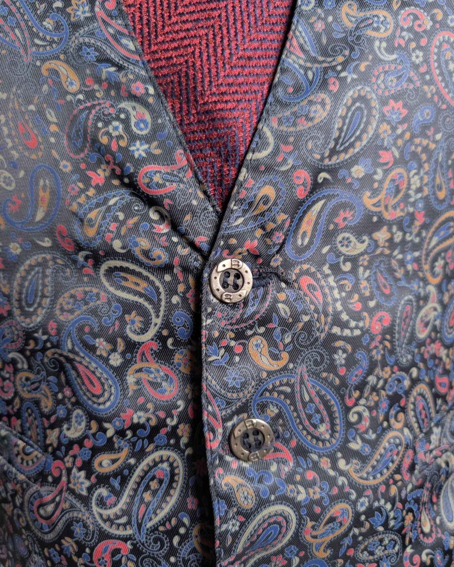 bunte Paisley Herrenweste