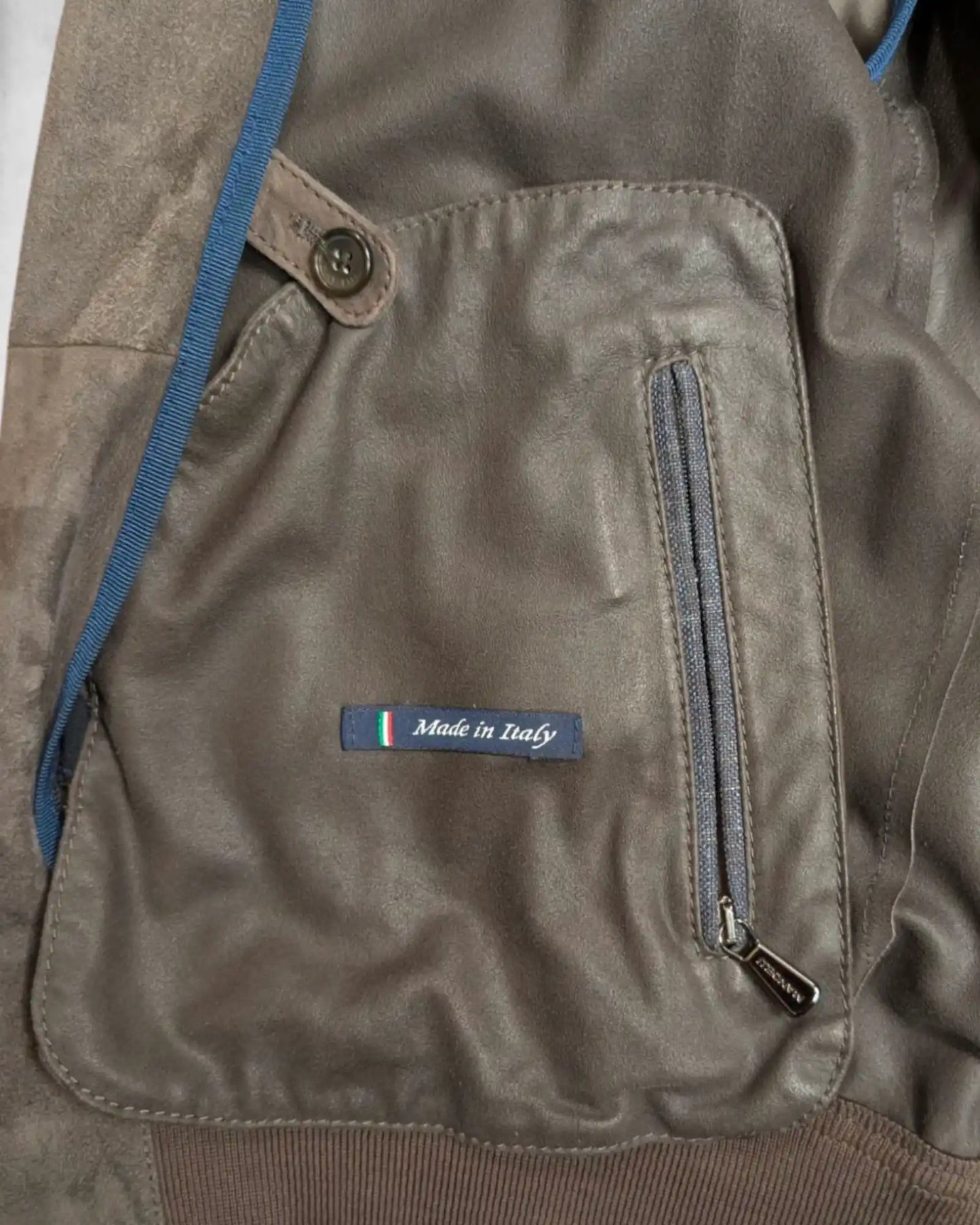 Innentasche einer Mandelli Lederjacke