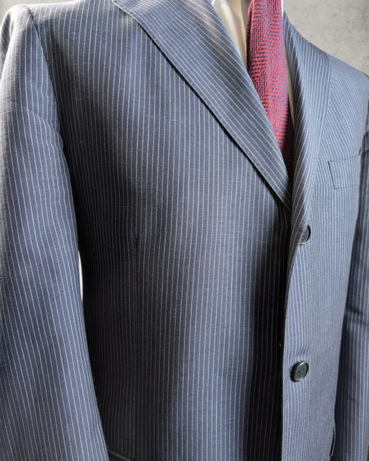 Lardini Nadelstreifensakko in Blau, Gr. 54 (7R)