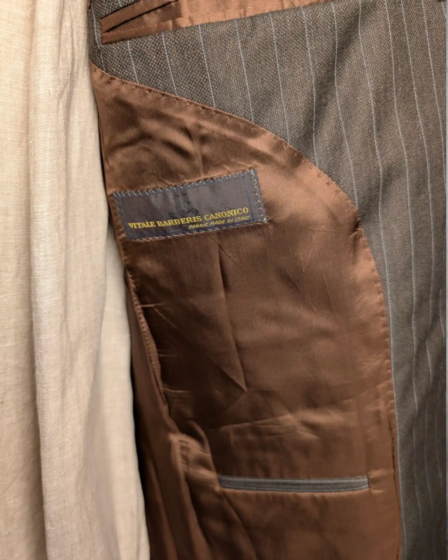 Vitale Barberis Canonico Nadelstreifenanzug für Herren