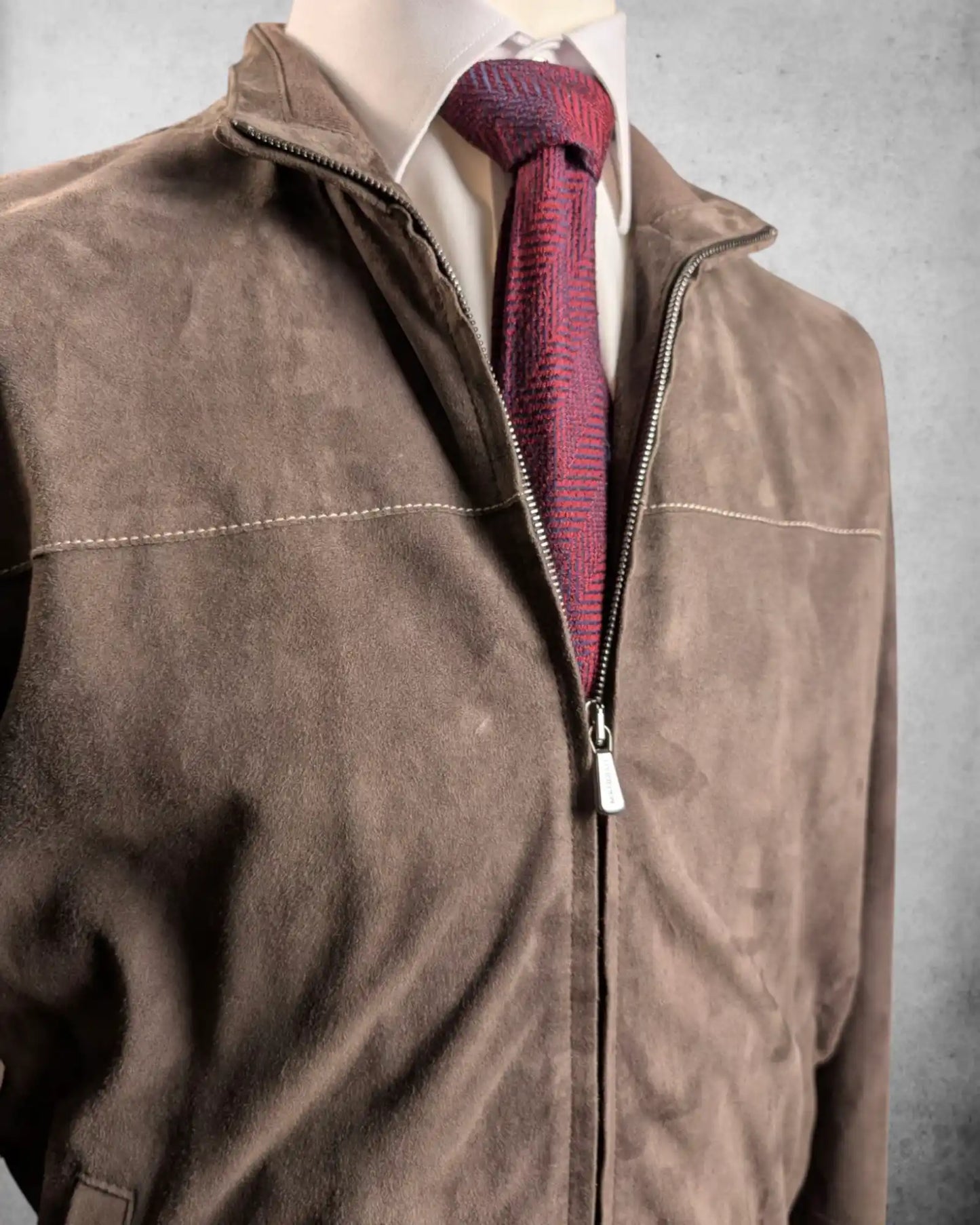 Wildlederjacke von Mandelli aus Loro Piana Stoff