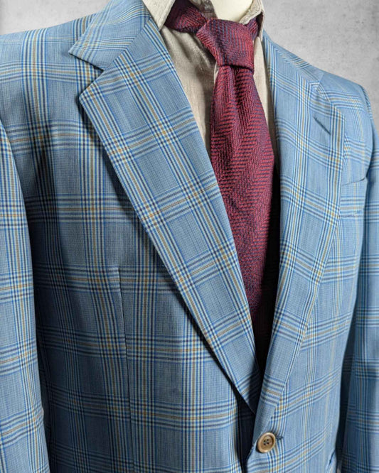 blaukariertes Sakko für Männer