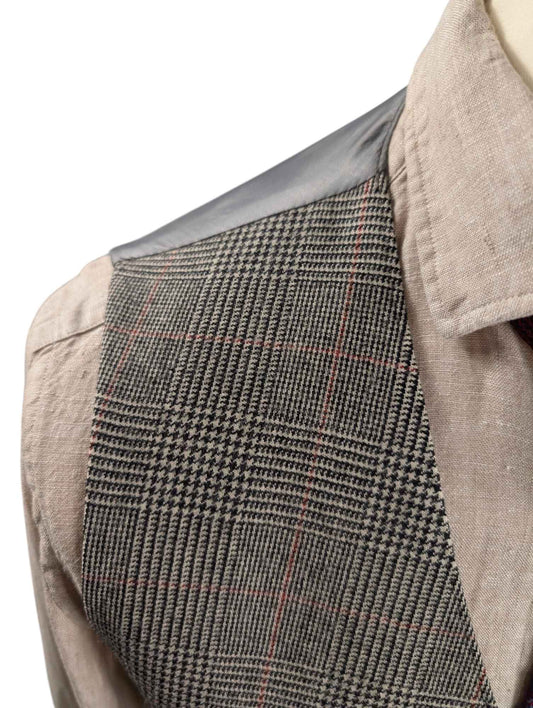 Detail einer karierten Weste, peaky blinders style