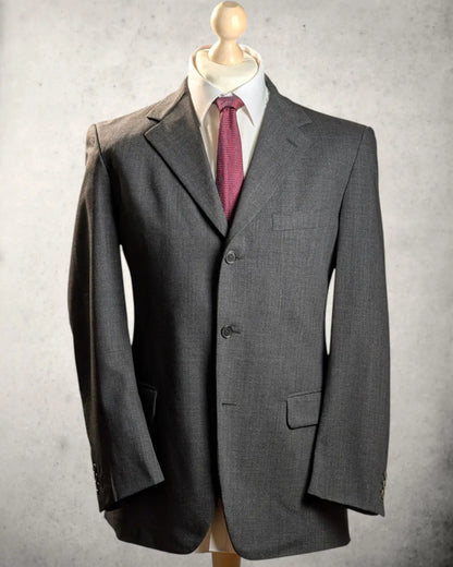 Herrensakko von Aquascutum aus reiner Wolle von Sartoria Filippo Musto Mialno in Anthrazit