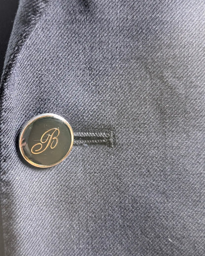 Belvest B-Logo Knopf an einem Doppelreiher Sakko in Navy