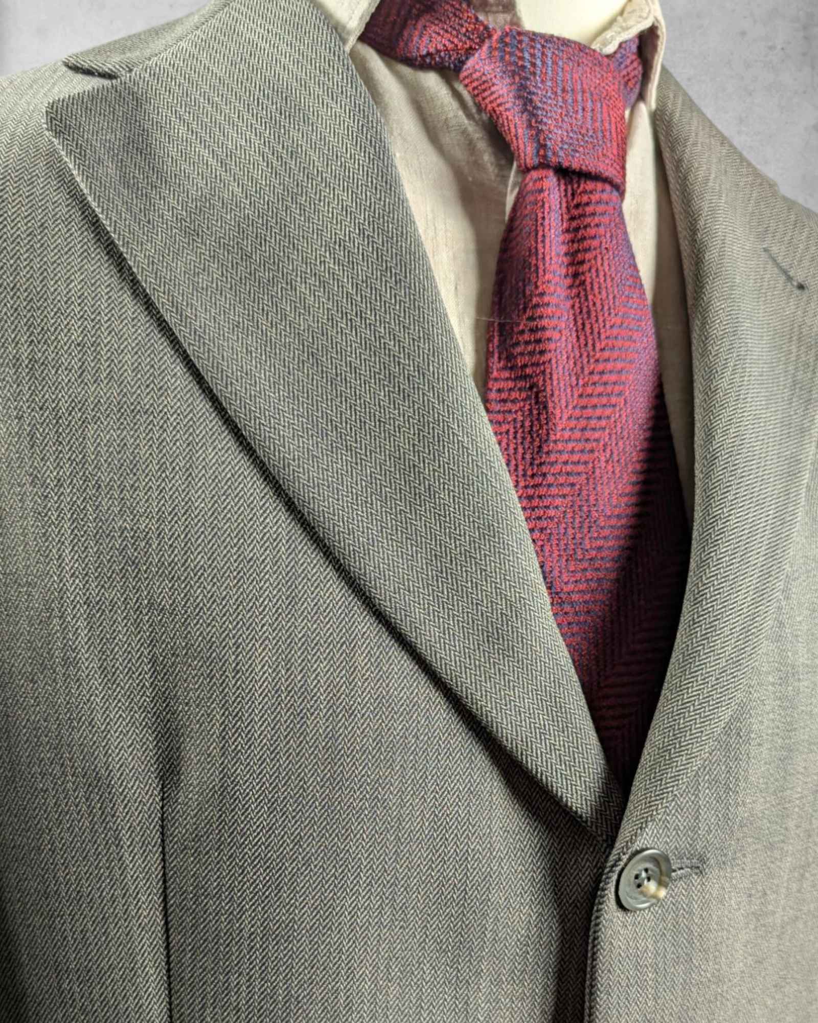Detailaufnahme eines Burberry Sakkos für Manner