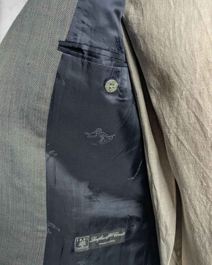 Detailaufnahme Innen eines Burberry Sakkos für Manner