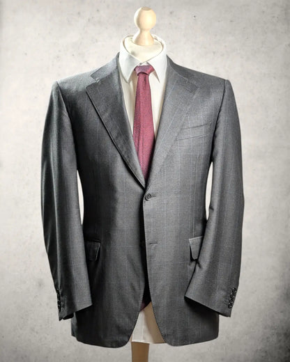 Hochwertiges Canali Sakko in Grau-Schwarz Prince of Wales Muster, Gr. 52.