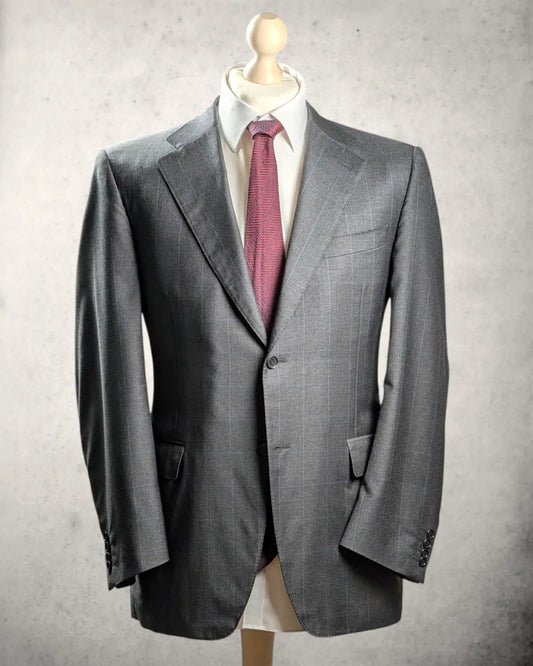 Hochwertiges Canali Sakko in Grau-Schwarz Prince of Wales Muster, Gr. 52.