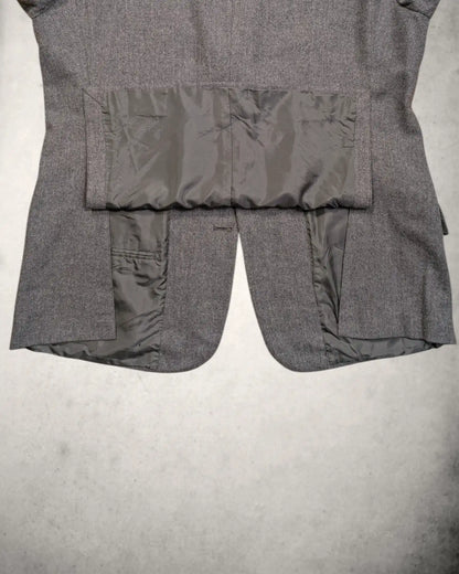Seitenschlitz eines Kaschmirsakkos von Zegna