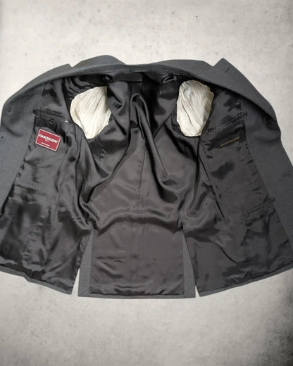 Innenansicht eines Herrensakkos von Franceschini aus Canonico Stoff