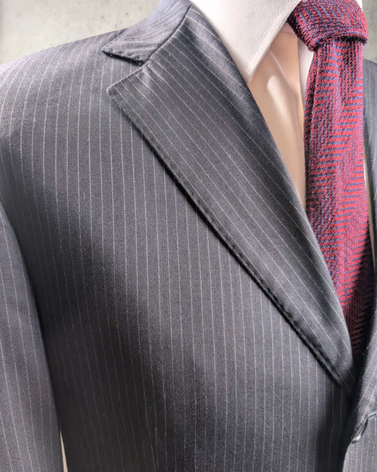 Nadelstreifenanzug aus Tasmanian 120´s Wolle