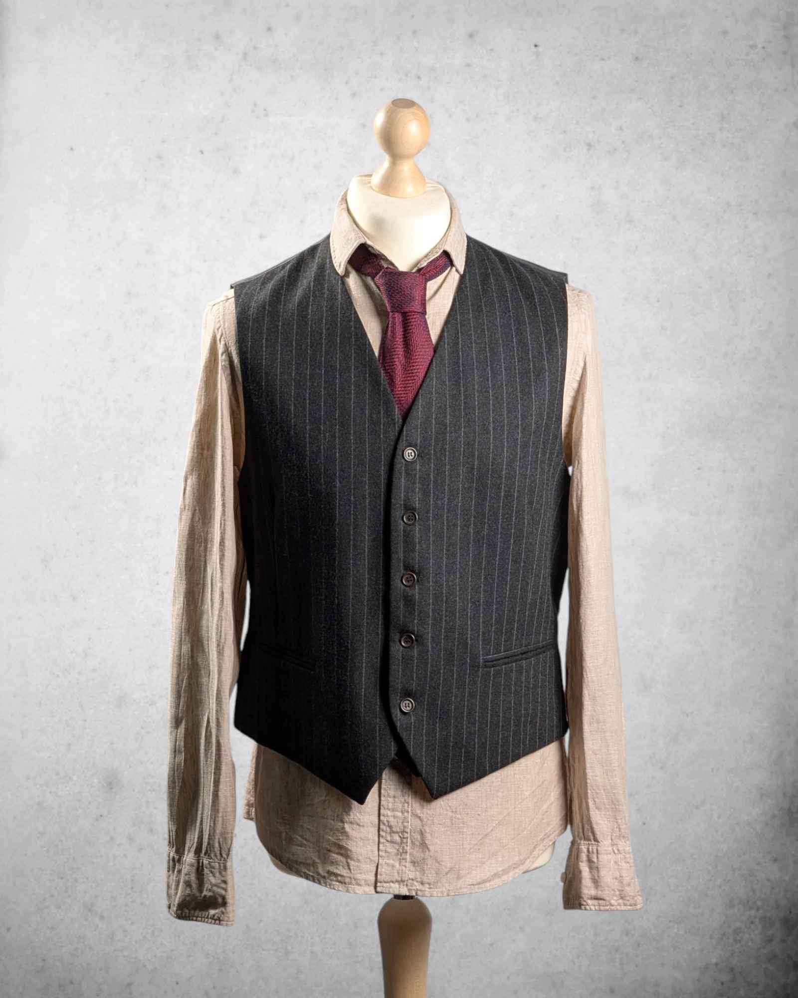 Nadelstreifenweste im Peaky Blinders Stil für Herren