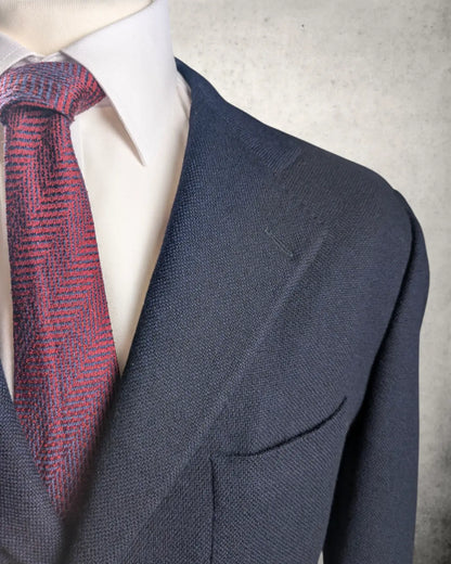 Isaia Kaschmirsakko aus Johnstons of Elgin Kaschmir. Dunkelblau in der Größe 50