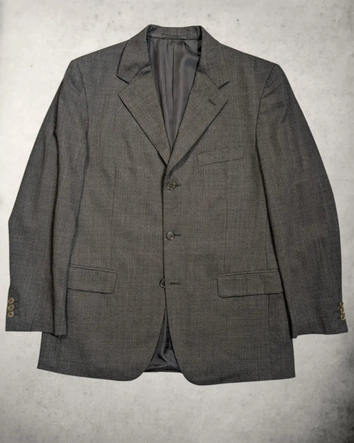 Anthrazitfarbenes Herrensakko von Aquascutum aus reiner Wolle von Sartoria Filippo Musto  in Größe 509