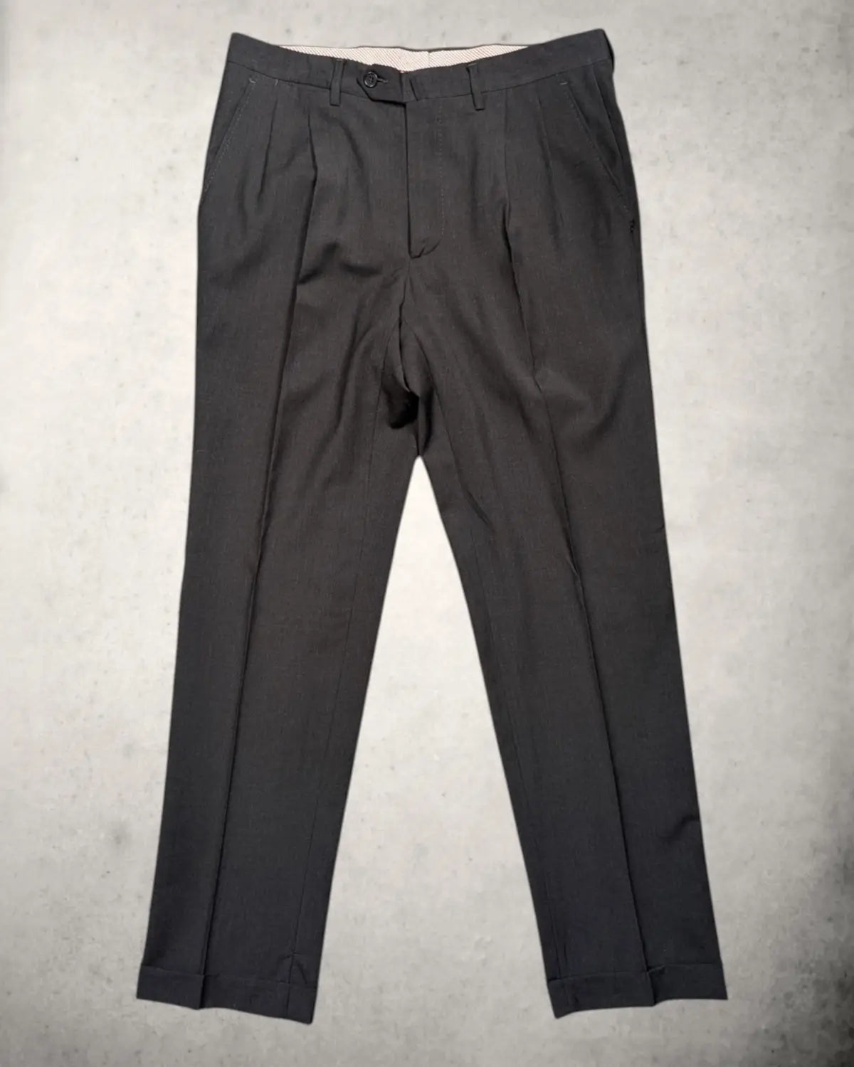 Franceschini Anzughose in Anthrazit mit Bundfalte