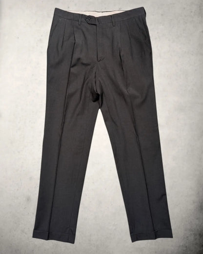 Franceschini Anzughose in Anthrazit mit Bundfalte