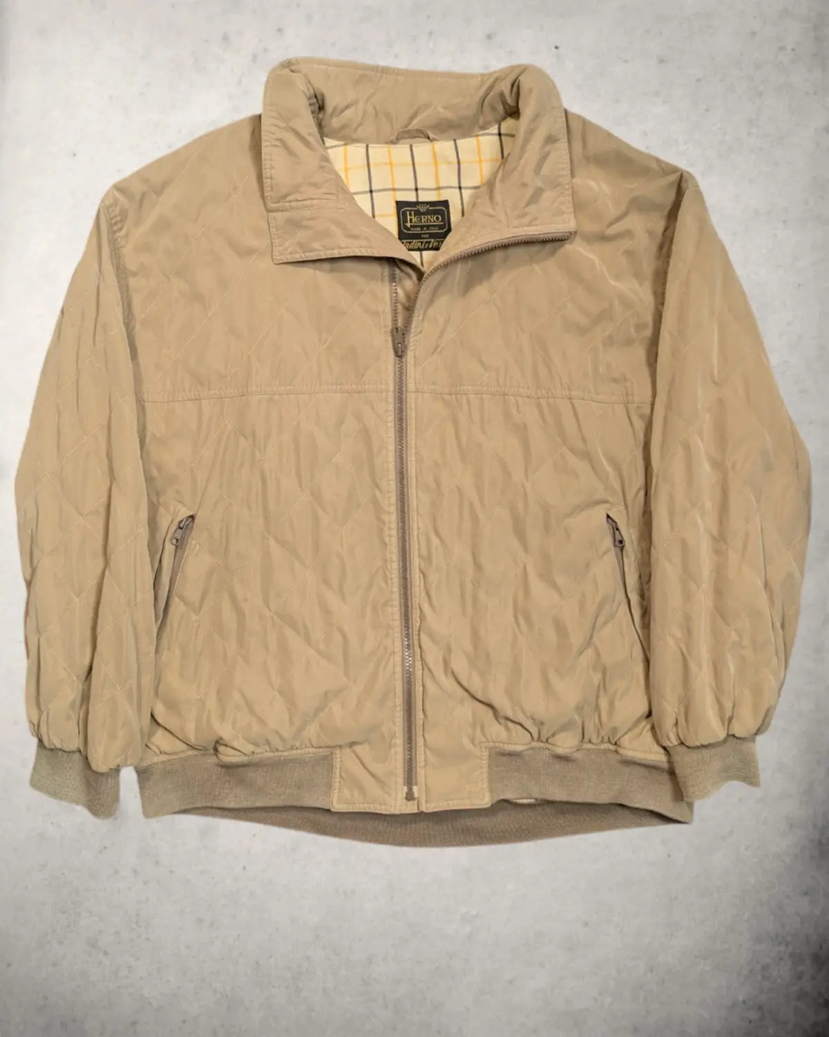 vintage Herrenjacke von Herno in Beige