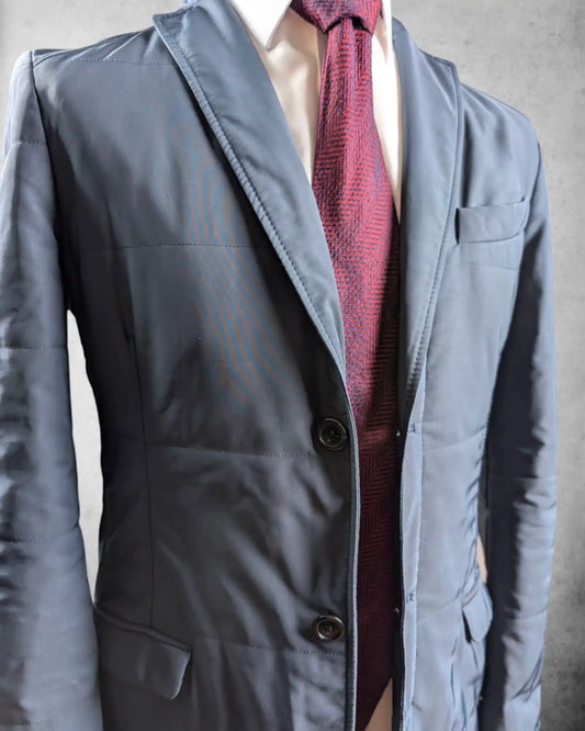Blaue Herrenjacke mit Revers