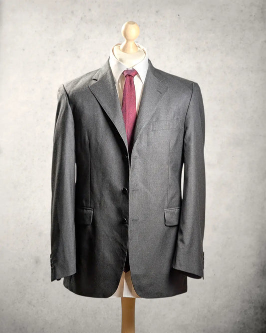 Schwarzes Aquascutum Sakko aus reiner Wolle in Größe 50 (40R) in neuwertigem Zustand.