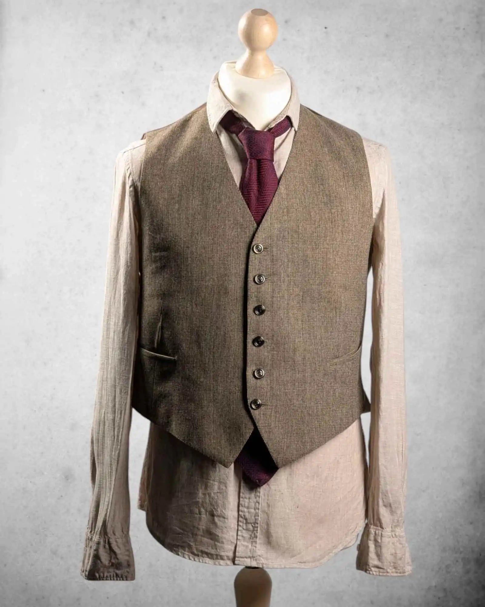 Vintage Herrenweste im Peaky Blinders Stil