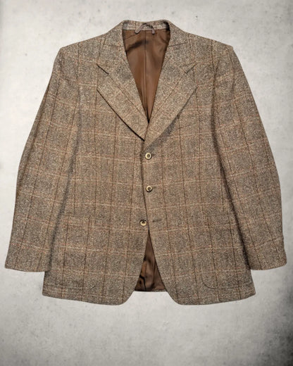 Lebole CiVuole Wintersakko mit Herringbone Muster in braun
