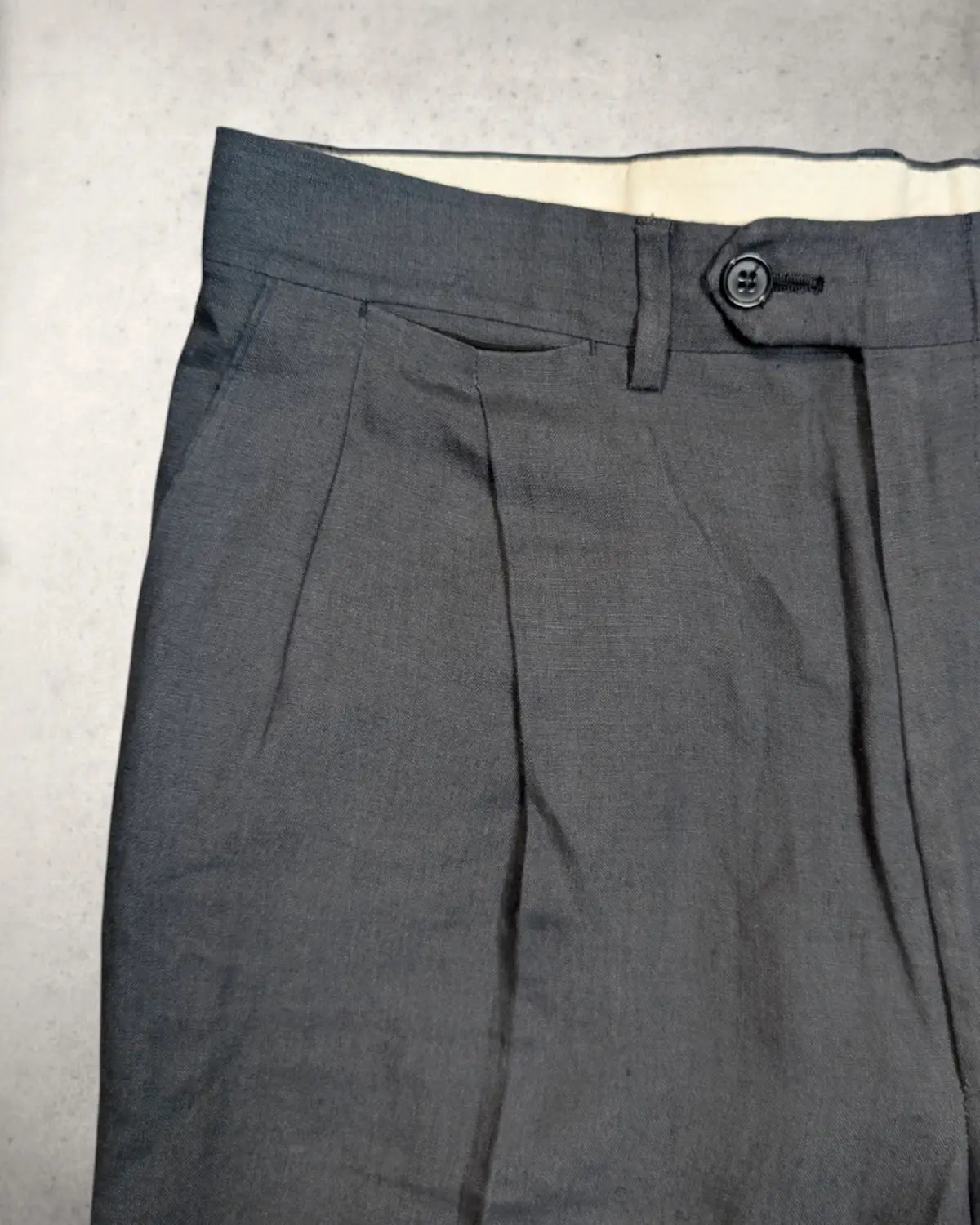 graue Sommerhose aus reinen Leinen von Principe by Marzotto 