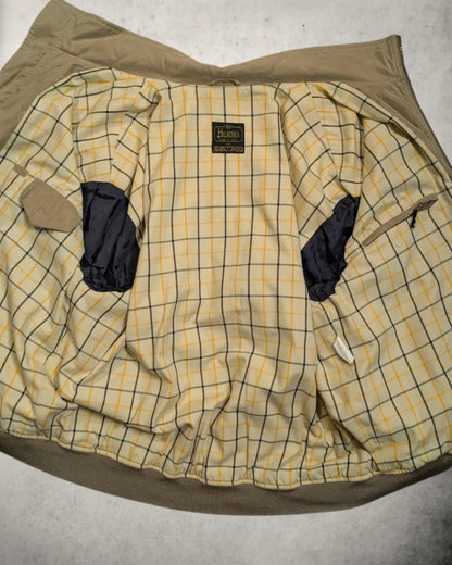 Innenansicht einer vintage Herno Herrenjacke in Beige