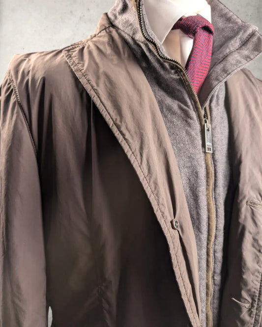 Braune Pal Zileri Hybrid-Jacke für Herren in Größe 54