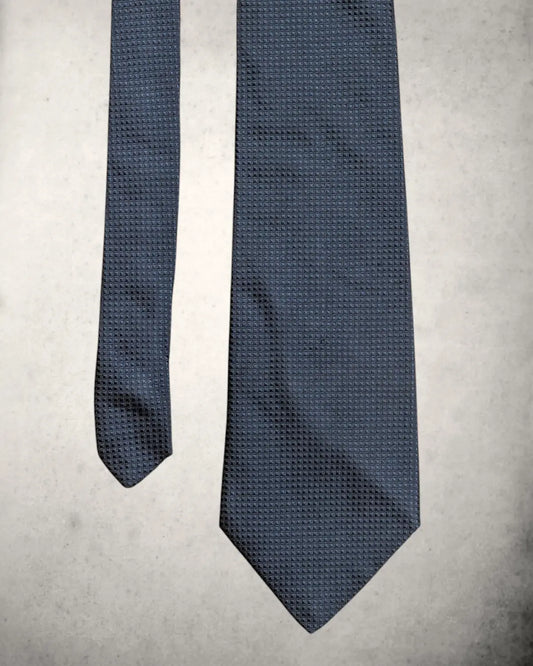 Seidenkrawatte von Stefano Ricci in blauer Waffelstruktur