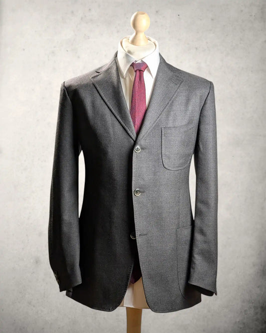 Schwarzes Herrensakko aon Lardini aus Loro Piana Zelander Merinowolle