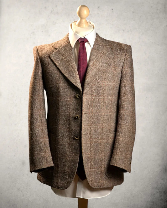 Vintage Herrensakko mit Herringbone Muster von Lebole