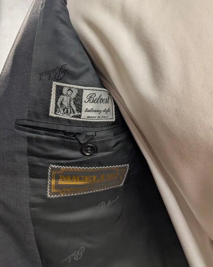 Belvest Sakko Anthrazit – Loro Piana Tasmanian Super 100s – Gr. 54