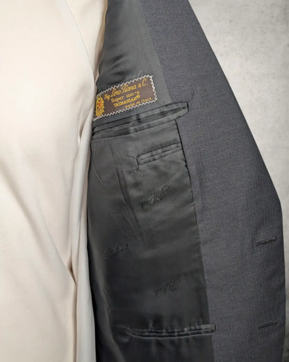 Belvest Sakko Anthrazit – Loro Piana Tasmanian Super 100s – Gr. 54