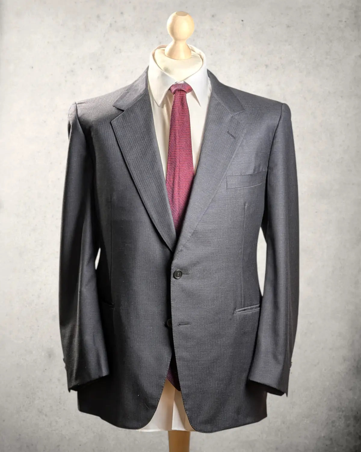 Belvest Sakko Anthrazit – Loro Piana Tasmanian Super 100s – Gr. 54