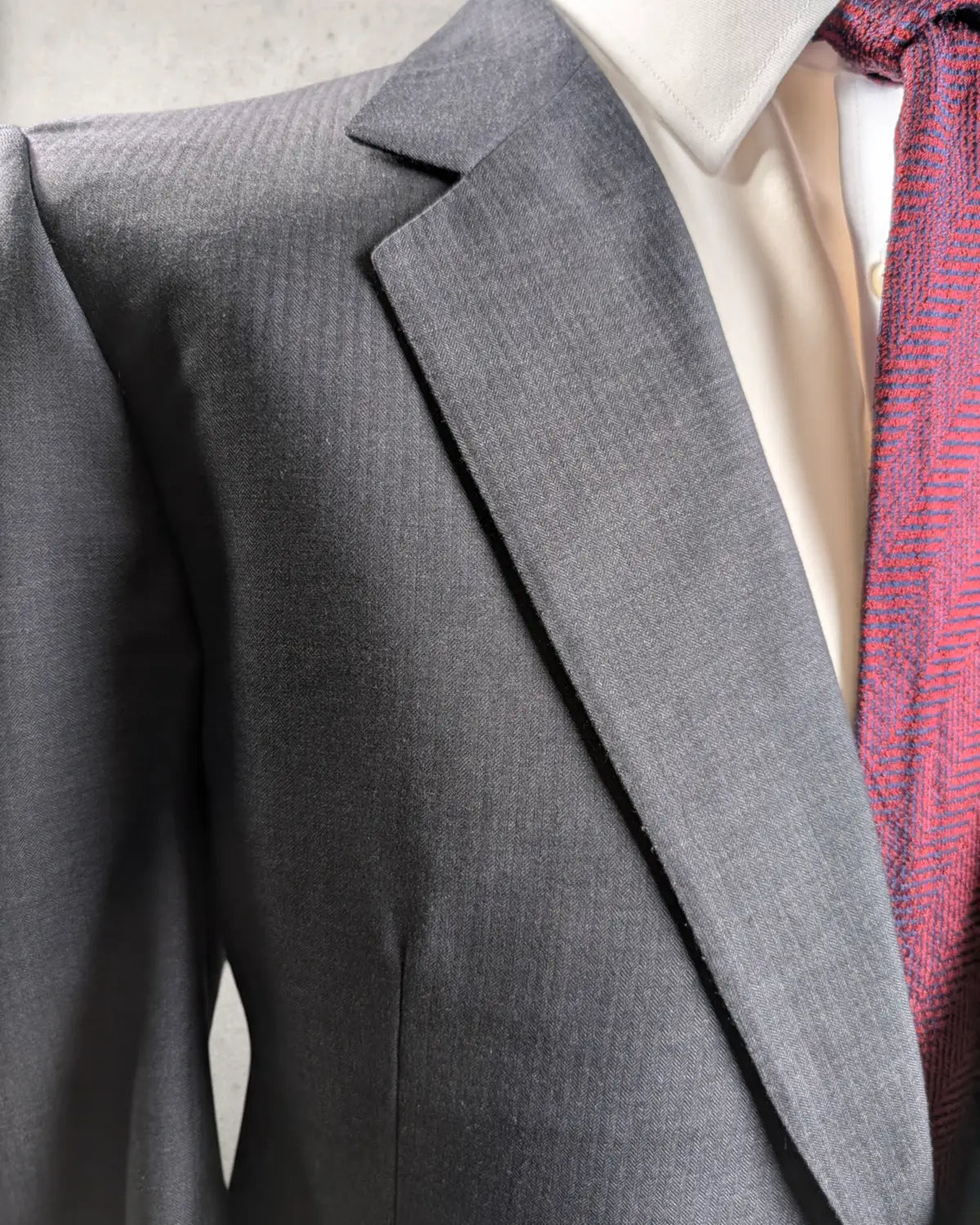 Belvest Sakko Anthrazit – Loro Piana Tasmanian Super 100s – Gr. 54