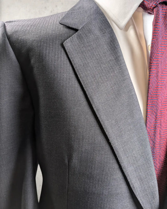 Belvest Sakko Anthrazit – Loro Piana Tasmanian Super 100s – Gr. 54