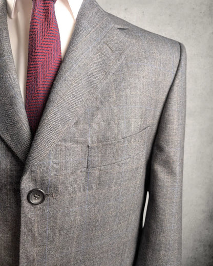 Edles Prince-of-Wales Sakko aus 100% Schurwolle (Woolmark) - Gr. 52