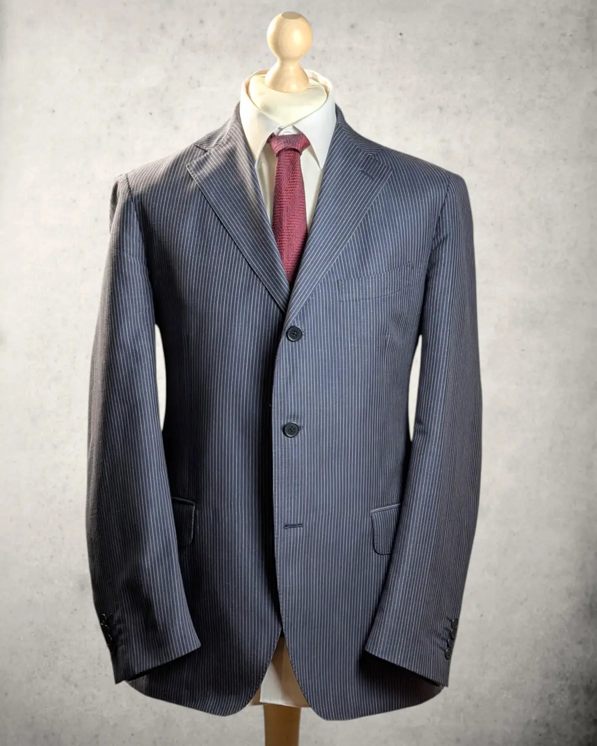 Lardini Nadelstreifensakko in Blau, Gr. 54 (7R)