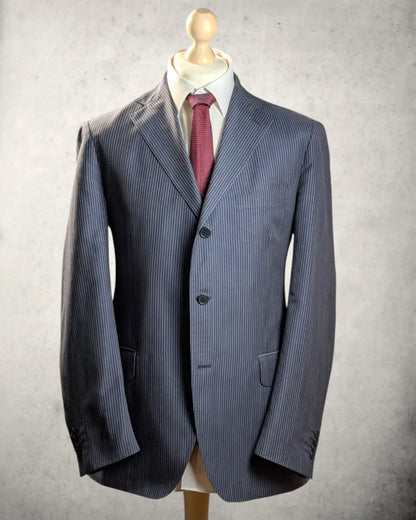 Lardini Nadelstreifensakko in Blau, Gr. 54 (7R)