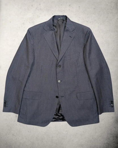 Lardini Nadelstreifensakko in Blau, Gr. 54 (7R)