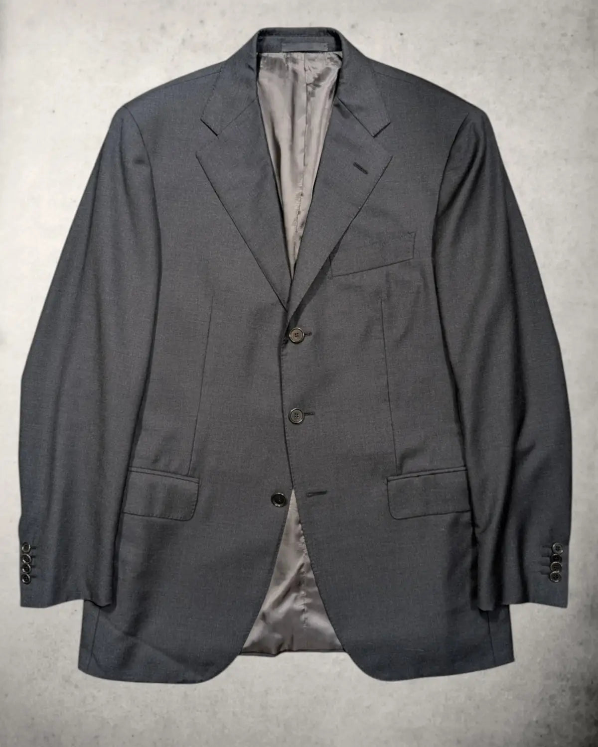 Raffaele Caruso Herrensakko in Anthrazit mit Seitenschlitz