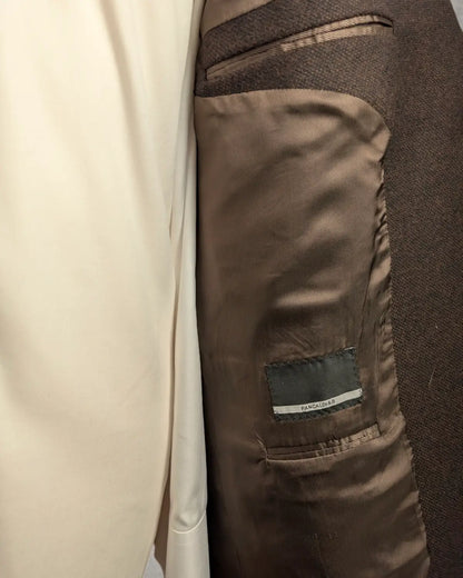 Viskose-Innenfutter mit Pancaldi & B Schriftzug und Innentasche