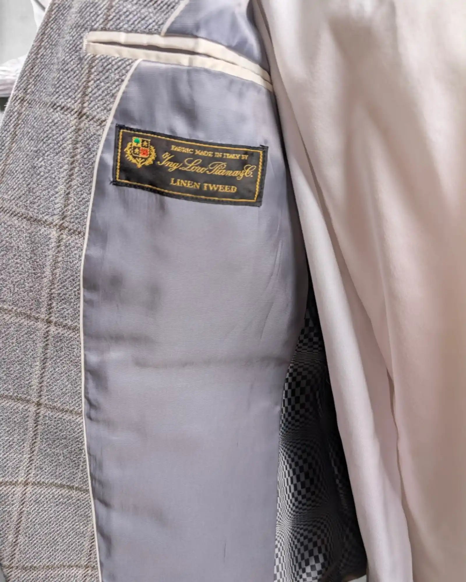 Hochwertiges Loro Piana Leinen Tweed Sakko