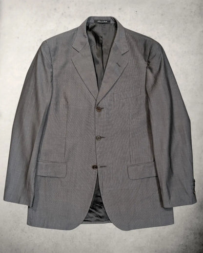 Herrensakko aus hochwertiger Seidenmischung von Marlane in Grau. Größe 50