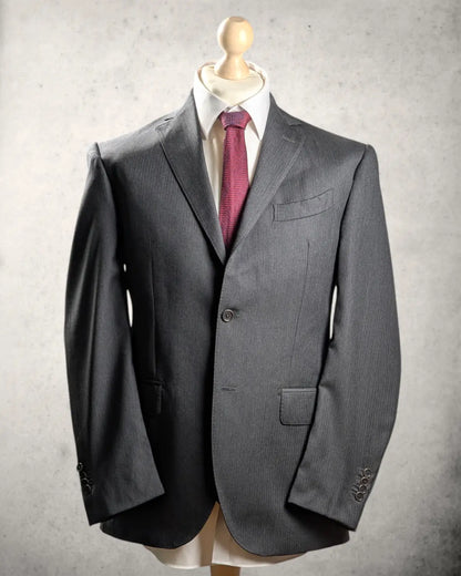 Su Misura Sakko aus Tollegno 1900 Stoff in leichtem Anthrazit