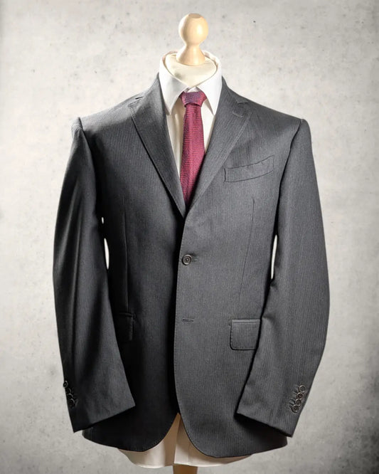 Su Misura Sakko aus Tollegno 1900 Stoff in leichtem Anthrazit