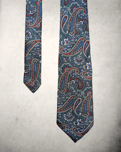 Elegristi Seidenkrawatte mit Paisley Muster